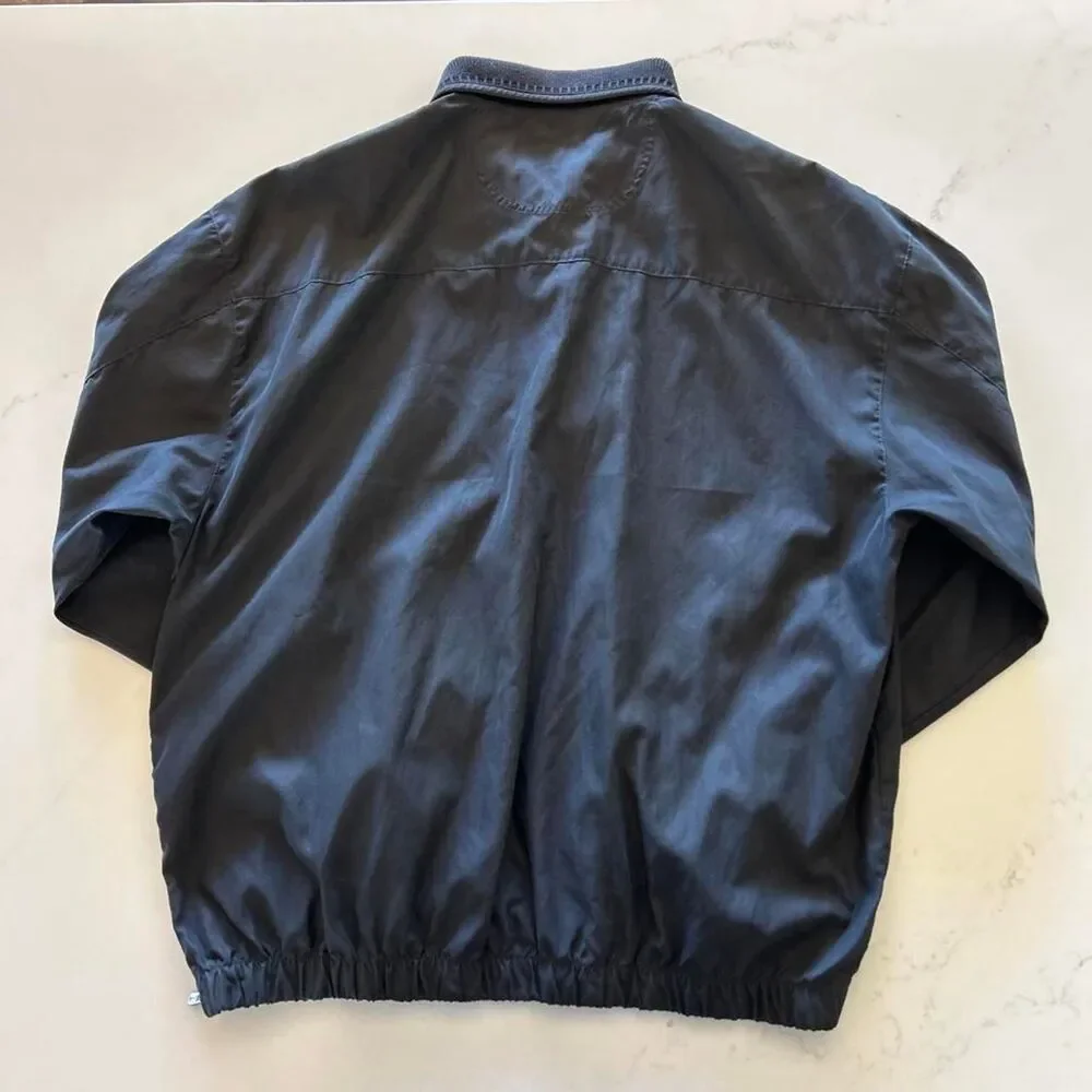 Authentic Vintage Tommy Bahama black quarter zip jacket
